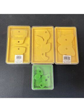 Lot of 4 Sizzix Die Cuts Butterfly Pot Flower Music Notes